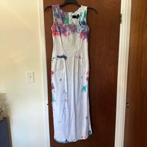 tie dye denim dress